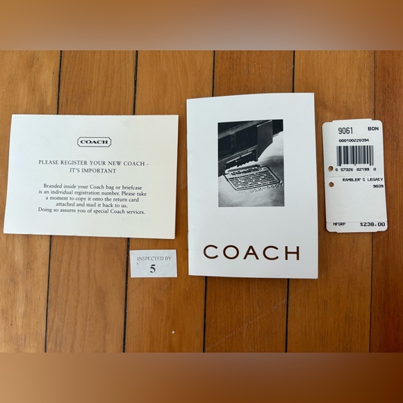 Vintage Coach 1999 Rambler’s Legacy Bag Bone NWT - Picture 10 of 11